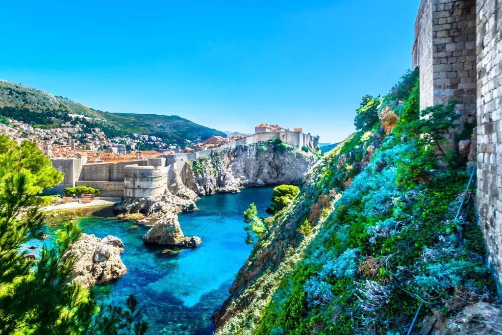Vista colorata di Dubrovnik